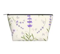 Motif Lavande, Trousse de Toilette Trousse de Maquillage Sac à cosmétiques Trousse de Toilette de Voyage Portable