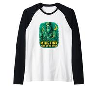 Motif légendaire de Mike Fink King of The River, frontière américaine Manche Raglan