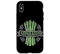 Motif légume Amusant pour Amoureux des Asperges Coque pour iPhone X/XS