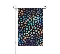 Motif léopard animal sans couture, drapeau de jardin d'été double face de 12 x 18 pouces pour l'extérieur