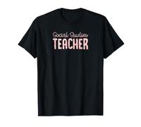 Motif léopard coloré pour Enseignant en études sociales T-Shirt