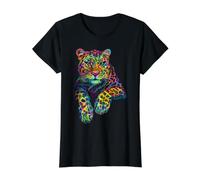 Motif léopard coloré pour Les Amoureux de la Faune T-Shirt Graphique avec Valeur