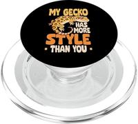 Motif léopard gecko pour les amoureux des lézards et des reptiles hommes et femmes PopSockets PopGrip pour MagSafe