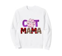 Motif léopard imprimé Patte de Chat Sweatshirt