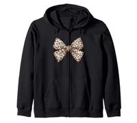 Motif léopard nœud Coquette guépard Sweat à Capuche
