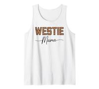 Motif Léopard Westie Mama West Highland White Terrier Débardeur