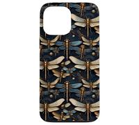 Motif Libellule - Style élégant - Motif Insectes Coque pour iPhone 13 Pro Max