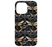 Motif Libellule - Style élégant - Motif Insectes Coque pour iPhone 14 Pro Max