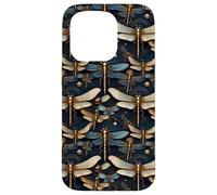 Motif Libellule - Style élégant - Motif Insectes Coque pour iPhone 15 Pro