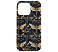 Motif Libellule - Style élégant - Motif Insectes Coque pour iPhone 15 Pro Max