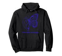 Motif Ligne Papillon Bleu - from Within We Emerge Sweat à Capuche