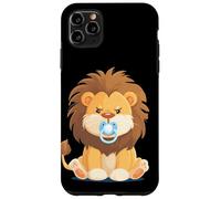 Motif Lion Grincheux avec tétine pour Fan de Safari et d'animaux Coque pour iPhone 11 Pro Max