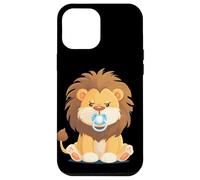 Motif Lion Grincheux avec tétine pour Fan de Safari et d'animaux Coque pour iPhone 12 Pro Max