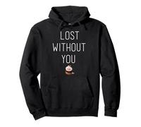 Motif Lost Without You Pets Sweat à Capuche