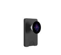 Motif Lotus géométrique foncé PopSockets PopWallet pour MagSafe
