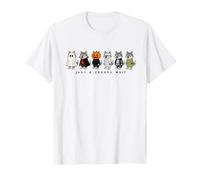 Motif Loup Mignon Amoureux des Animaux Effrayant Automne Halloween T-Shirt Graphique avec Valeur