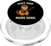 Motif Loutre Amusant Jouant de la Guitare Just One More Song PopSockets PopGrip pour MagSafe