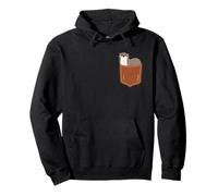 Motif loutre mignonne dans la poche pour les amoureux des animaux de mer Sweat à Capuche