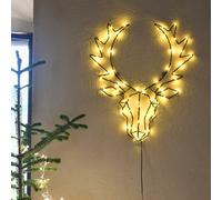 Motif lumineux tête de cerf à suspendre