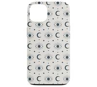 Motif Lune Mystique bohème Symbole céleste Coque pour iPhone 13