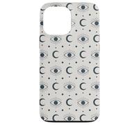 Motif Lune Mystique bohème Symbole céleste Coque pour iPhone 13 Pro Max