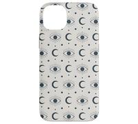 Motif Lune Mystique bohème Symbole céleste Coque pour iPhone 14 Plus