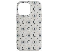 Motif Lune Mystique bohème Symbole céleste Coque pour iPhone 14 Pro Max