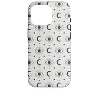 Motif Lune Mystique bohème Symbole céleste Coque pour iPhone 16 Pro