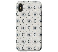 Motif Lune Mystique bohème Symbole céleste Coque pour iPhone X/XS
