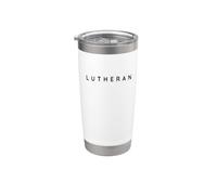 Motif luthérien chic et luthérien polices modernes Gobelet isotherme en acier inoxydable double paroi