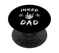 Motif Main Squelette de Papa encrée sur Chauve-Souris PopSockets PopGrip Adhésif