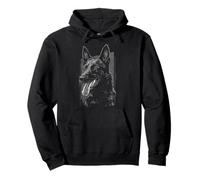 Motif Malinois Belge Sweat à Capuche