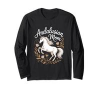 Motif Maman andalouse Amateur de Chevaux Manche Longue