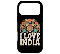 Motif Mandala I Love India Elephants Coque pour iPhone 17 Pro Max