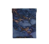 Motif marbre Bleu Marine et Faux cuivre, Sac de Rangement pour Femmes, Portefeuille supérieur à Presser, Petit Porte-Monnaie, Pochette de Changement