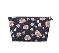 Motif Marguerite, Trousse de Toilette Trousse de Maquillage Sac à cosmétiques Trousse de Toilette de Voyage Portable