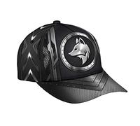 Motif Métal Fox Circle Noir Homme Femme Chapeaux Pare-Soleil Réglable Casquette De Baseball Protection Solaire Strapback Cap pour Adulte Hip Pop Camping