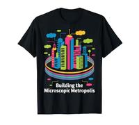 Motif métropole microscopique néon T-Shirt