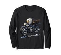 Motif Midnight Eagle Rider Freedom Power Manche Longue