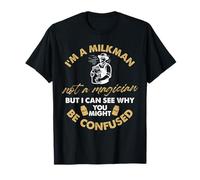 Motif Milkman Amusant - Graphique Vintage en Forme de canette de Lait T-Shirt