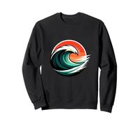 Motif Moderne de l'écusson des Vagues Sweatshirt
