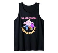 Motif Monstre Humoristique « We are Strange and We Love It » Débardeur