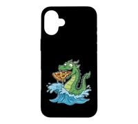 Motif Monstre Marin Nessie Pizza Lover Coque pour iPhone 16 Plus