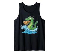 Motif Monstre Marin Nessie Pizza Lover Débardeur