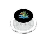 Motif Monstre Marin Nessie Pizza Lover PopSockets PopGrip pour MagSafe