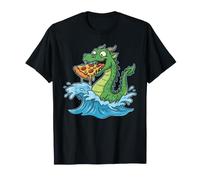 Motif Monstre Marin Nessie Pizza Lover T-Shirt