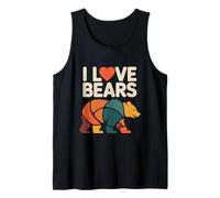 Motif mosaïque I Love Bears Débardeur