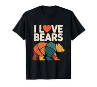 Motif mosaïque I Love Bears T-Shirt
