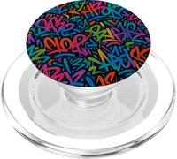 Motif Mural de Graffiti Hip Hop Couleurs éclatantes PopSockets PopGrip pour MagSafe