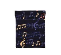 Motif Musical sans Couture, Sac de Rangement pour Femmes, Portefeuille supérieur à Presser, Petit Porte-Monnaie, Pochette de Changement